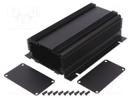 Enclosure: with panel; 1455NHD; X: 86mm; Y: 160mm; Z: 51mm; aluminium