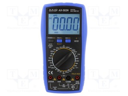 Digital multimeter; LCD; 3,5 digit; 3x/s; I AC: 0.1÷200mA,2A,20A
