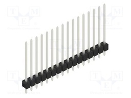 Connector: pin strips; pin header; male; PIN: 16; 2.54mm; THT; 1x16
