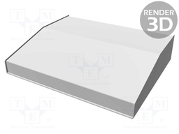 Enclosure: desktop; 1456; X: 356mm; Y: 287mm; Z: 76mm; aluminium; blue