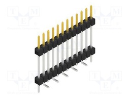 Connector: pin strips; pin header; male; PIN: 12; 2.54mm; SMT; 1x12