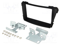Radio mounting frame; Hyundai; 2 DIN; black