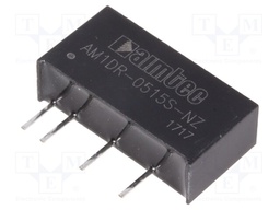 Converter: DC/DC; 1W; Uin: 4.75÷5.25V; 15VDC; Iout: 67mA; SIP7; 2.1g