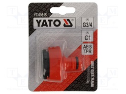 Tap connector; ABS; Size: 1",3/4"
