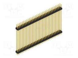 Connector: pin strips; pin header; male; PIN: 62; 2.54mm; THT; 2x31