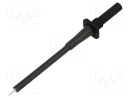 Test probe; 1A; black; Tip diameter: 0.8mm; Socket size: 2mm; 70VDC