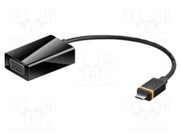 Adapter; D-Sub 15pin HD socket,USB B micro plug; 0.2m