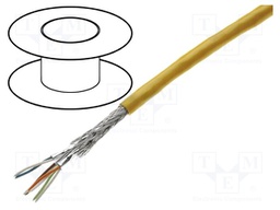 Wire; S/FTP; industrial Ethernet; 6a; stranded; Cu; 4x2x26AWG; PUR