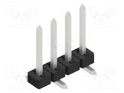 Connector: pin strips; pin header; male; PIN: 4; 2mm; SMT; 1x4; 100V