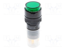 Switch: push-button; Pos: 2; SPST NC + NO; 6A/24VDC; 5A/250VAC
