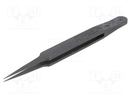 Tweezers; non-magnetic,high rigidity; Tip width: 0.6mm; ESD
