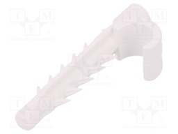 Holder; white; Ømount.hole: 8mm; L: 36mm