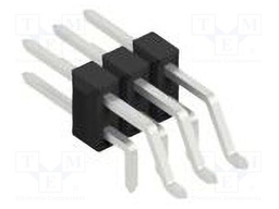 Connector: pin strips; pin header; male; PIN: 6; 2.54mm; SMT,THT