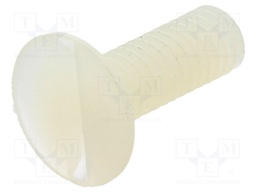 Screw; M4x12; 0.7; Head: countersunk; slotted; 1,3mm; polyamide