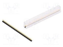 Connector: pin strips; pin header; male; PIN: 36; 2.54mm; SMT; 1x36