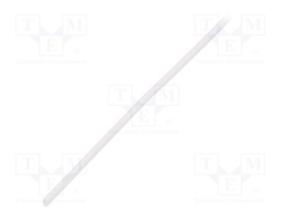 Insulating tube; Mat: silicone; white; Øint: 0.8mm