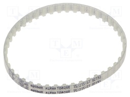 Timing belt; T5; W: 6mm; H: 2.2mm; Lw: 215mm; Tooth height: 1.2mm