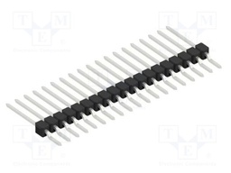 Connector: pin strips; pin header; male; PIN: 19; 2.54mm; SMT; 1x19