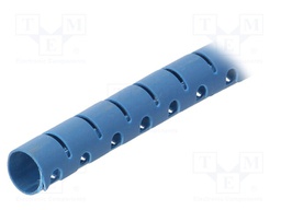 Spiral wrapping; 8mm; polypropylene; blue; UL94HB