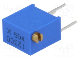 Potentiometer: mounting; multiturn; 500kΩ; 250mW; ±10%; linear