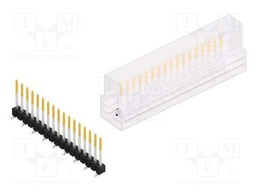 Connector: pin strips; pin header; male; PIN: 17; 2.54mm; SMT; 1x17