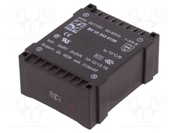 Transformer: encapsulated; 6VA; 115/115VAC; 9V; 9V; 334mA; 334mA