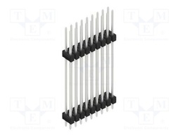 Connector: pin strips; pin header; male; PIN: 18; 2.54mm; THT; 2x9