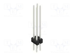 Connector: pin strips; pin header; male; PIN: 4; 2.54mm; THT; 2x2