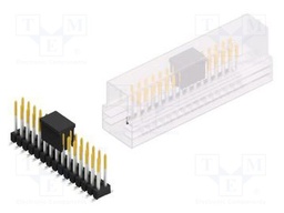 Connector: pin strips; pin header; male; PIN: 30; 2.54mm; SMT; 2x15