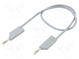 Test lead; 60VDC; 30VAC; 32A; Len: 0.5m; white; Material: brass