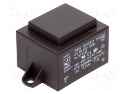 Transformer: encapsulated; 6VA; 230VAC; 15V; 400mA; Mounting: PCB
