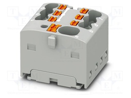 Splice terminal: rail; 17.5A; 450V; push-in; PA; L: 17.7mm; W: 19mm