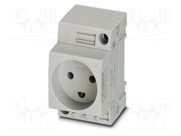 Connector: AC supply; socket; female; 16A; PIN: 3; screw terminal