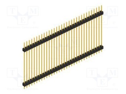 Connector: pin strips; pin header; male; PIN: 32; 2.54mm; THT; 1x32