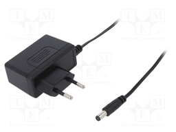 Power supply: switched-mode; 18VDC; 0.66A; Out: 5,5/2,1; 12W; 85%