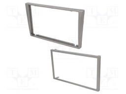 Radio frame; Opel,Renault,Suzuki; 2 DIN; matt silver