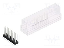 Connector: pin strips; pin header; male; PIN: 18; 2.54mm; SMT; 2x9