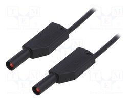Test lead; PVC; 2m; black; 19A; 1kV; Cond.cross sec: 1mm2