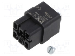 Connector: HDC; contact insert; female; EPIC H-Q; PIN: 6; 5+PE; 30A