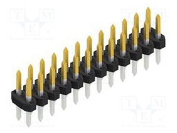 Connector: pin strips; pin header; male; PIN: 24; 2mm; THT; 2x12