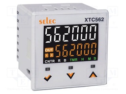 Meter: programmable; digital,mounting; on panel; LED; 6 digits