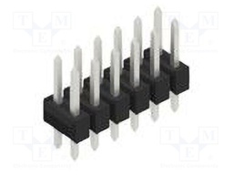 Connector: pin strips; pin header; male; PIN: 12; 2.54mm; THT; 2x6
