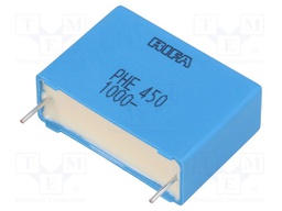 Capacitor: polypropylene; 220nF; 27.5mm; ±5%; 31.5x10.5x20.5mm
