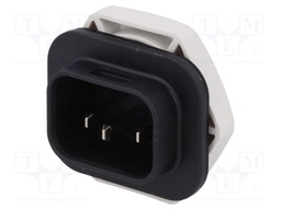 Connector: AC supply; 6.3x0,8mm connectors; male; 4761; 10A; PIN: 3