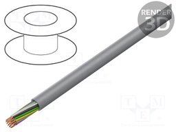 Wire: control cable; chainflex® CF130.UL; 18x0,25mm2; PVC; grey