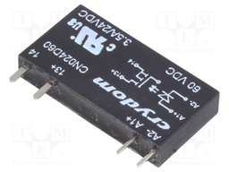 Relay: solid state; Ucntrl: 38÷72VDC; 3.5A; 0÷24VDC; THT; SIP