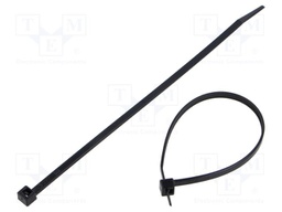 Cable tie; L: 200mm; W: 4.8mm; polyamide; black; UL94V-2; -40÷85°C