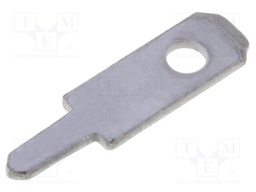 Terminal: flat; 2.8mm; 0.5mm; male; THT; Overall len: 10.5mm