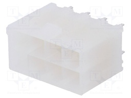 Socket; wire-board; male; Mini-Fit Jr; 4.2mm; PIN: 8; THT; PCB snap