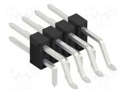 Connector: pin strips; pin header; male; PIN: 8; 2.54mm; SMT,THT